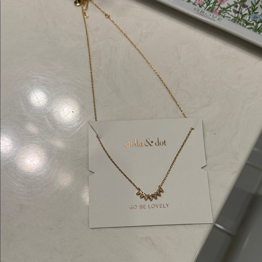 NWT Stella & Dot Aurora Gold Necklace - Picture 3 of 4